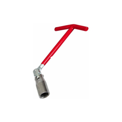 CHIAVE 2 IN 1 PER CANDELE A T CON SNODO 16 - 21 mm LUNGHEZZA CON MOLLA CHIAVI