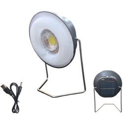 Lampada led energia solare tenda campeggio caricatore usb rotonda js-2868a características