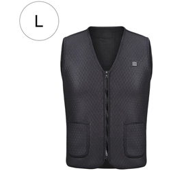 Gilet riscaldato elettrico Abbigliamento riscaldato Gilet riscaldato tramite USB 3 livelli regolabili,L - L características