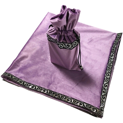 Tovaglia da divinazione dei tarocchi, viola