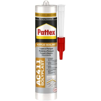SILICONE ACRILICO PER LEGNO E PARQUET 'PATTEX AC411' ml 300 - Mogano