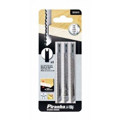 Black&decker - PIRANHA BLACK DECKER 3 LAME RETTIFICATE PER LEGNO TAGLIO MEDIO X21013