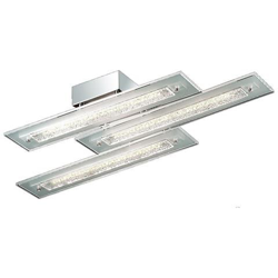 Plafoniera Led Classica A Filo Cromo, Bianco Caldo 3000k 1728lm precio