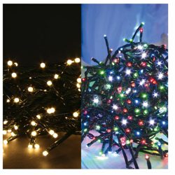Luci di Natale 600 led Bianco Caldo Multi 2 in 1 48 mt en oferta