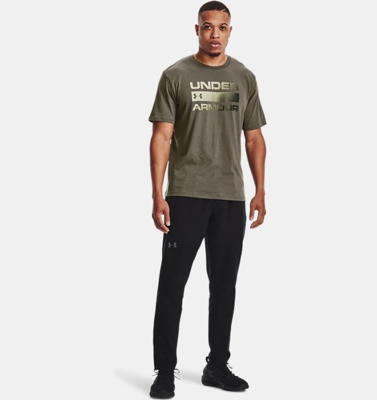 Maglia a manica corta UA Team Issue Wordmark da uomo