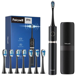 Pro P11 Di Sonic Spazzolino Elettrico Capi Ricaricabile 8 Brush - Nero características