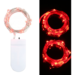 La stringa di luci della batteria viene spedita senza batterie,3 metri di luce rossa portatile da 3 LED - 3 metri di luce rossa portatile da 3 LED características