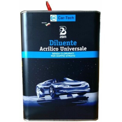 diluente acrilico universale medio 5 litri lt acri/5medio carrozzeria auto - 2BM