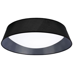 Led A Soffitto A Filo, Cilindrico 90cm Nero 3000k, 4200lm, Acrilico Bianco Con Paralume Nero en oferta