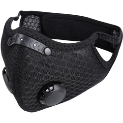 Tomshoo - Maschera da ciclismo,tessuto a rete nero - tessuto a rete nero en oferta
