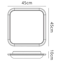 Plafoniera A Filo Quadrata 45cm, Led 24w, 4000k, 1400lm, Bianco, Diffusore Acrilico en oferta