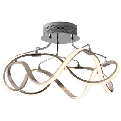 Plafoniera Led Flight Nikel 28,8w 2590lm 4000k 55x26cm