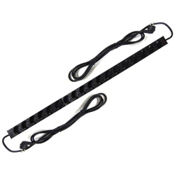Multipresa Ciabatta Elettrica Per Armadi Rack 19'''' 1u Con 18 Prese Schuko Alluminio Verticale en oferta