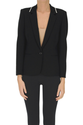 Ribbed knit insert blazer características
