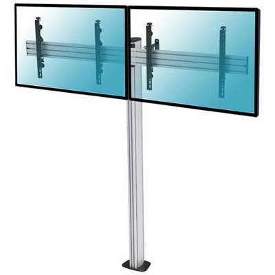031-1220k3 Supporto A Pavimento Per 2 Tv Lcd Led 50-55 Da Avvitare, Altezza 175 Cm