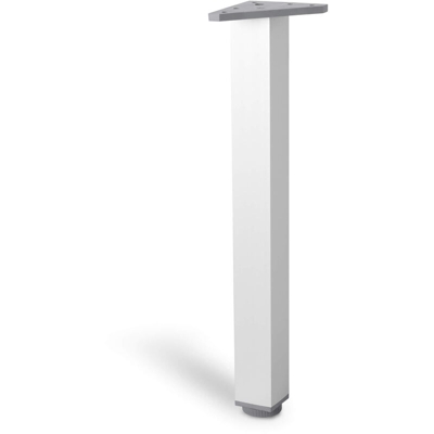 gamba quadrata stile moderno per tavolini e mobili. Altezza di 40 cm. Realizzata in alluminio con finitura anodizzato opaco. Per il bricolage e il