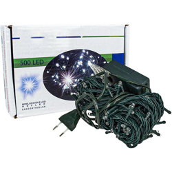 LEDLUX NN4540B Luci Per Natale Catena 500 Led 40M Colore Blu IP44 Lucciole Decorative Natalizie Con Filo Verde precio