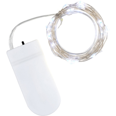 confezione regalo led luci colorate pulsante bouquet torta luci stringa filo di rame [invia pulsante cella],bianco 1 metro 1 luci - bianco 1 metro 1