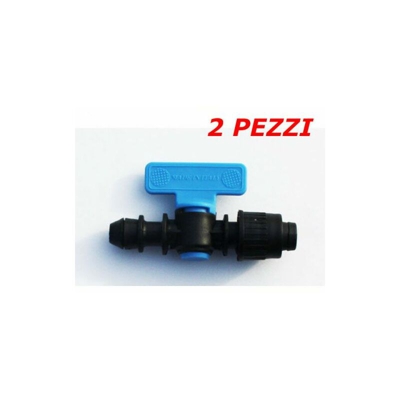 Rubinetto Arresto Per Manichetta Tubo Gocciolante Ad Incastro Pezzi 2 19575/2