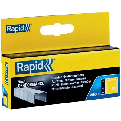 Rapid 11830725 Rapid No. 13 Graffe a filo fine 6 mm, Acciaio