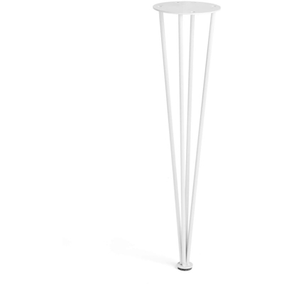 Gambe di legno rotonde stile industriale e minimalista per panche, tavoli bassi e mobili fai da te. Altezza di 40 cm. Realizzata in acciaio con