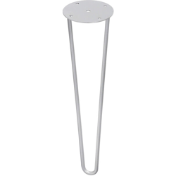 2 Gambe a forcella dritte Rod stile industriale e minimalista ideale per tavolini, panche o sgabelli. Altezza di 40 cm. Realizzata in acciaio con características