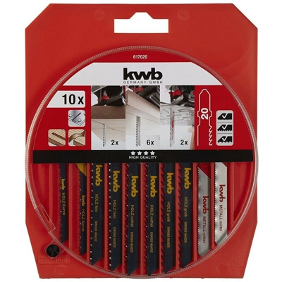KWB - Set di Lame per Seghetto Alternativo 10 pz