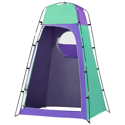 Tenda da bagno, balneazione e fasciatoio all'aperto, viola e verde
