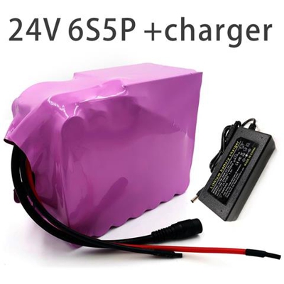 17.5ah 6s5p 24v Batteria E-bike Ebike Bicicletta Elettrica Li-ion Personalizzabile 115x100x70mm