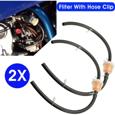 2 pezzi 47cc 49cc tubo filtro carburante in linea e amp; Mini Moto Dirt Bike Quad Clips
