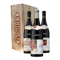 TRILOGIE GUIGAL - LA LANDONNE - LA TURQUE - LA MOULINE 2016 - CASSA DI LEGNO - E.GUIGAL características