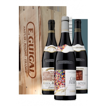 TRILOGIE GUIGAL - LA LANDONNE - LA TURQUE - LA MOULINE 2016 - CASSA DI LEGNO - E.GUIGAL