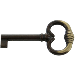 METAL STYLE - CHIAVE ANTICH.ART.33708 MM.35/62 B.SFUMATO - Confezione da 25 PZ en oferta