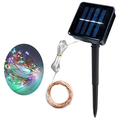 Solare luce della stringa di rame luci di Natale LED luce decorativa string stella di rame si accende 20 m 200 di colore funzione di luce 8