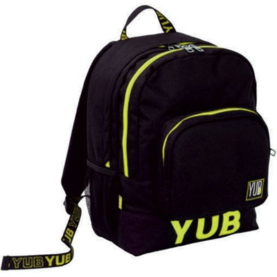 Zaino Cartella Scuola Doppio Scomparto Urban Yub Fluo Giallo e Nero - Seven