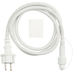 Lotti Importex - Cavo di alimentazione bianco 1,5 mt presa spina catena party femmina vintage led características