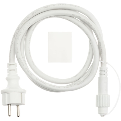 Lotti Importex - Cavo di alimentazione bianco 1,5 mt presa spina catena party femmina vintage led