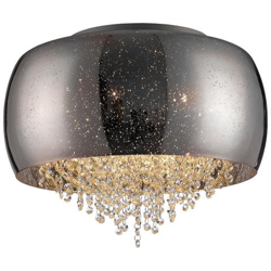 Plafoniera A Filo In Cristallo A 6 Luci Cromo, G9 precio