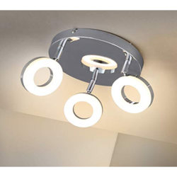 Briloner- Plafoniera 3 Led - 4W-330Lumen-3000K - Cromo características