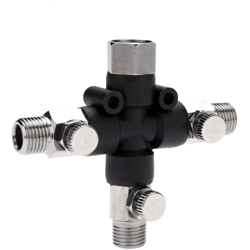 Asupermall - Accessori per aerografo Connettore speciale per la regolazione dell'aria a tre vie per aerografo Connettore per la regolazione dell'aria características