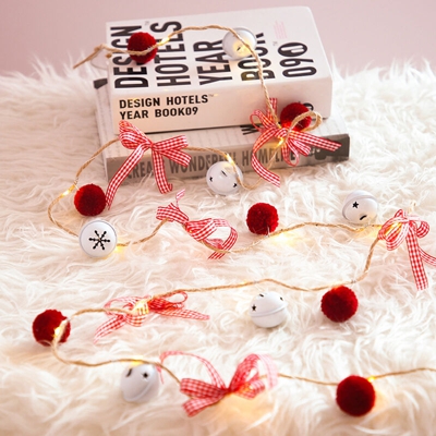 Nuovo Natale stringa di luce led coni di luce di Natale biancospino campane lampada della decorazione di rame di rame Natale bulbo pilifero