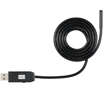 Endoscopio per telefono cellulare Android OWSOO 6 luci, 3 pixel, obiettivo 7 mm, fotocamera esterna USB,Cavo da 1 metro - Cavo da 1 metro