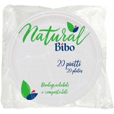 Machieraldo Gustavo - PIATTO DESSERT Pz 20 BIANCO NATURAL BIBO