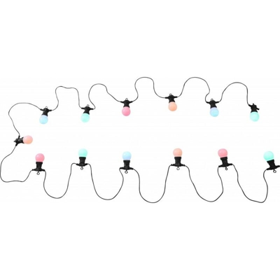 Tradizionale lampadina esterna del LED nero plastica copre plastica, 0,54W opale - Globo NIRVANA 3401