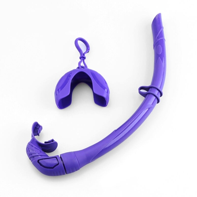 Tubo per respirazione umida per adulti pieghevole in silicone AS-600, viola
