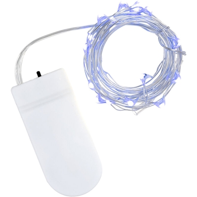 confezione regalo led luci colorate pulsante bouquet torta luci stringa filo di rame [invia pulsante cella],blu 1 metro 1 luci - blu 1 metro 1 luci
