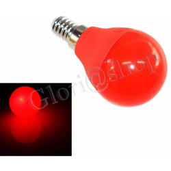 Each - Lampadina Led Luce Rossa 4w E14 .lampada Sfera Colore Rosso Lampadine Decorazioni características