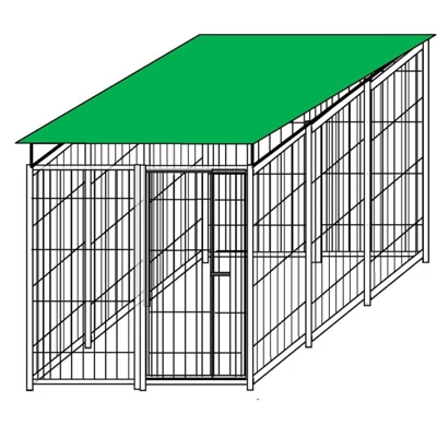 Recinzione box in rete per stoccaggio bombole di gas con copertura zincatura a caldo 300x200xh180 cm