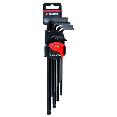 CHIAVI ESAGONALI BALPOINT IN SERIE (1,5-10) 9 pezzi