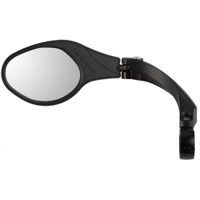 1 lente in acciaio inossidabile di PCS Rear View Mirror MTB manubrio di sicurezza laterale Specchio bici della strada flessibile retrovisore Specchi